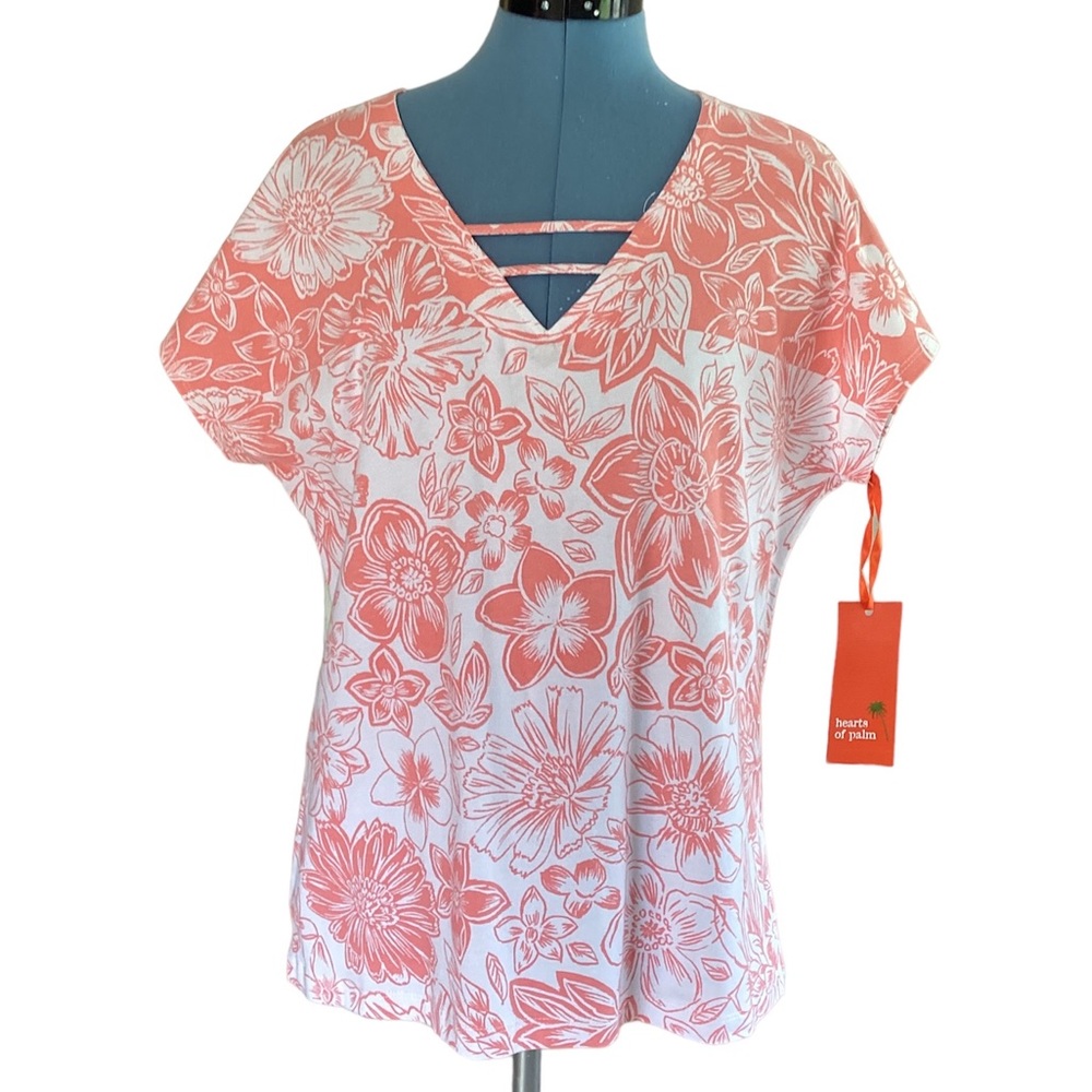 NWT Hearts of Palm Cotton Pullover T Size M